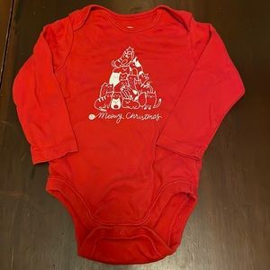 Old Navy baby size 12-18 months Meowy Christmas onesie